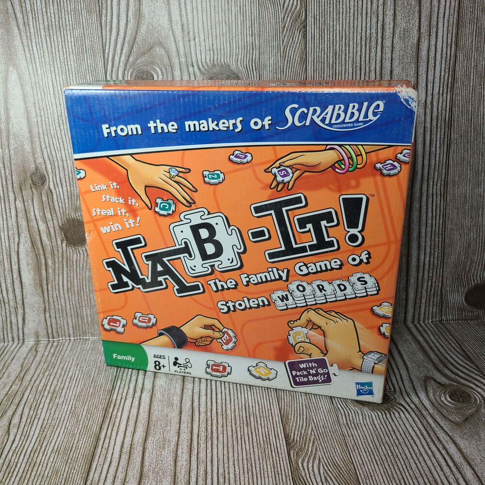 Nab-It The Family Game Of Stolen Words (Hasbro Game, 2009) Brand New Boardgame